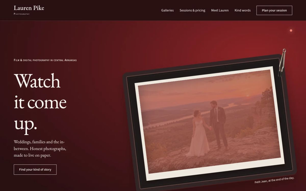 Lauren Pike Photography website preview