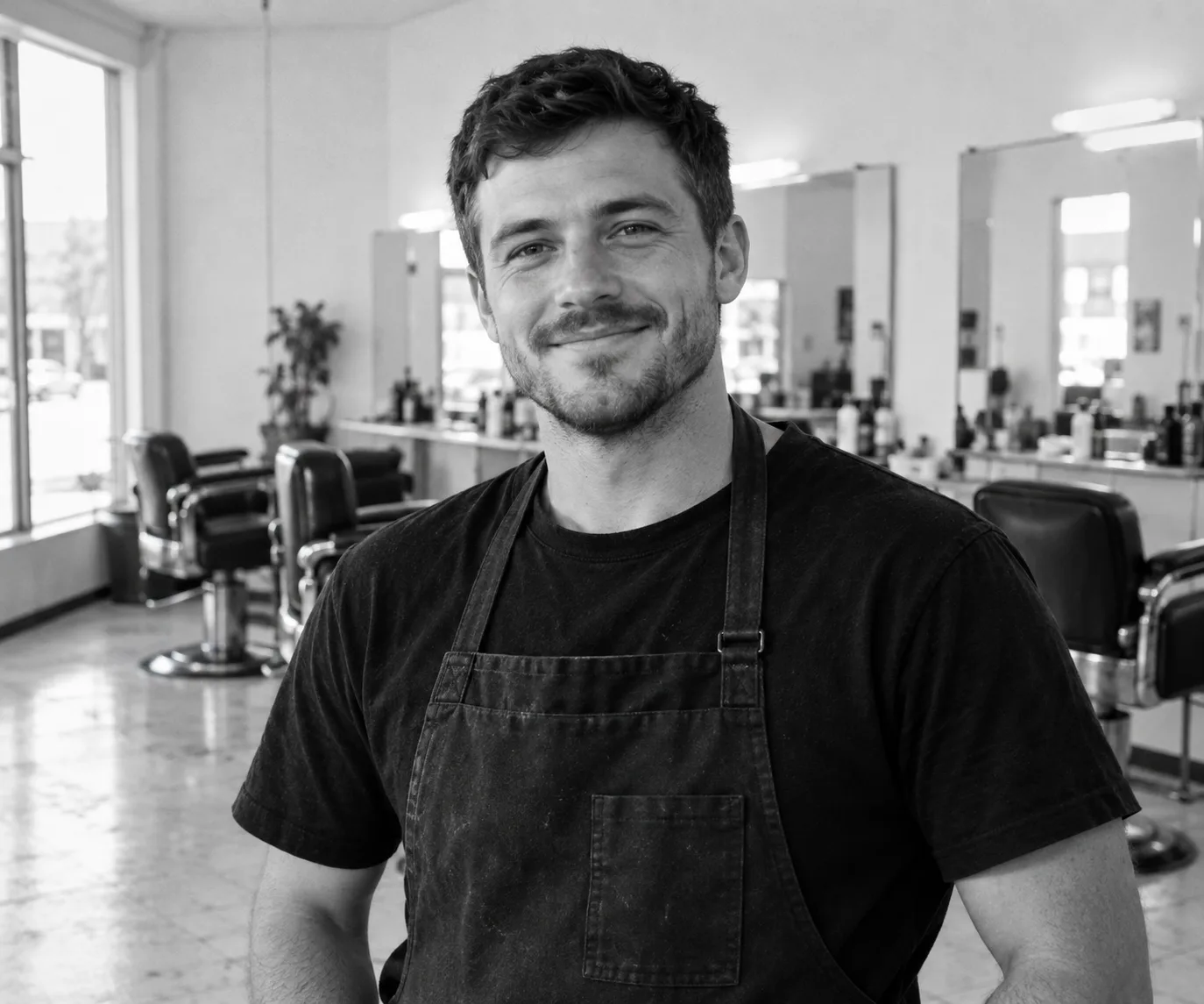 Eli Bennett, barber at Union