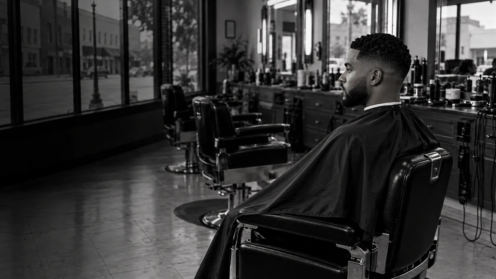 The same client turns to a profile view
