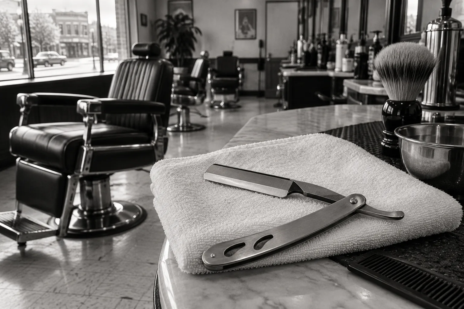 Hot towel shave