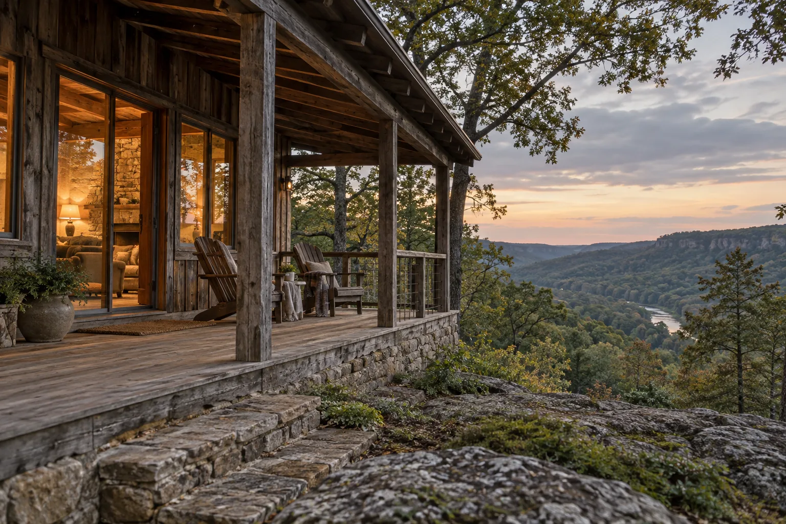 Cedar Hollow cabin among the trees