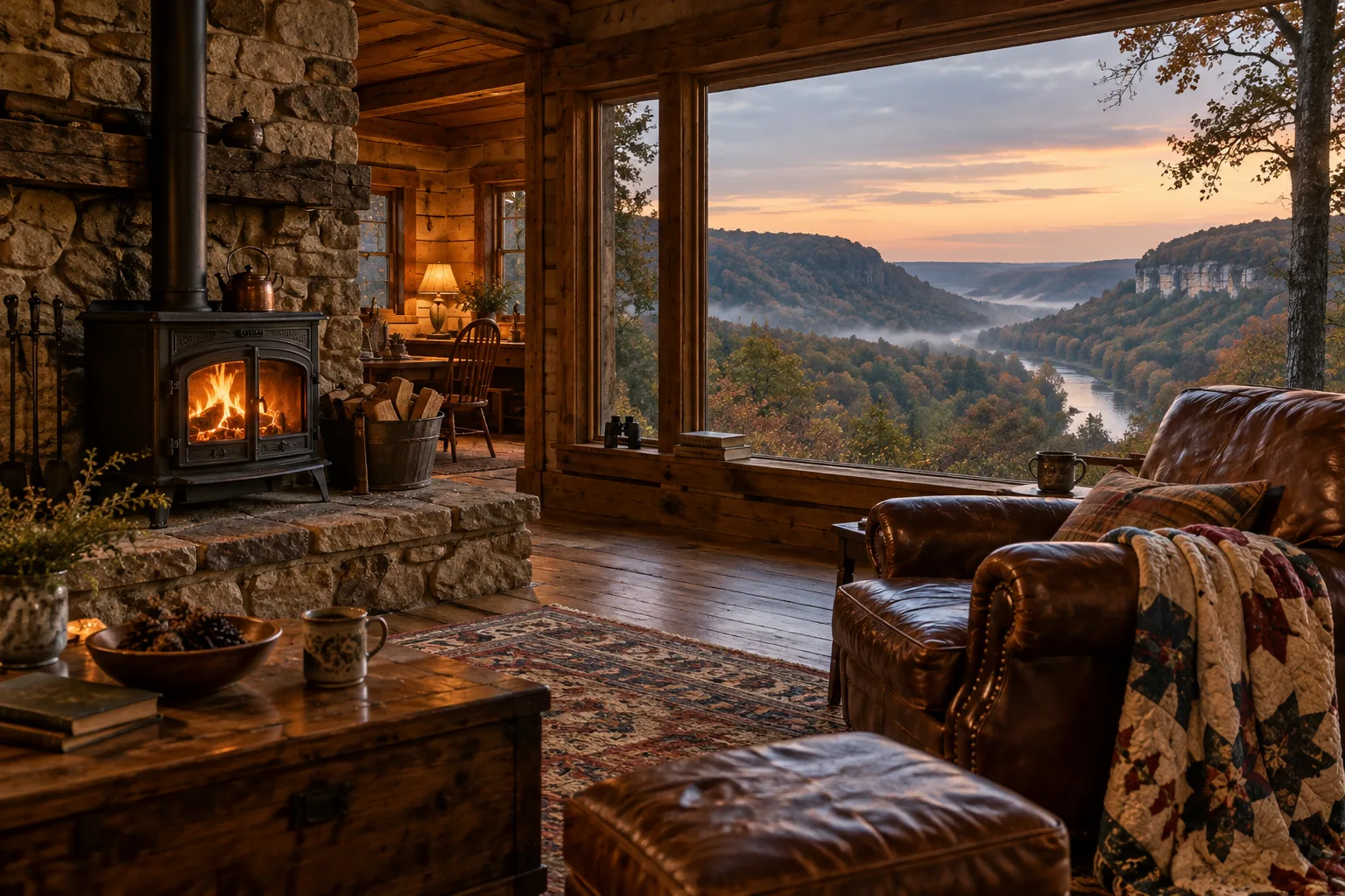 Stonehouse interior or porch
