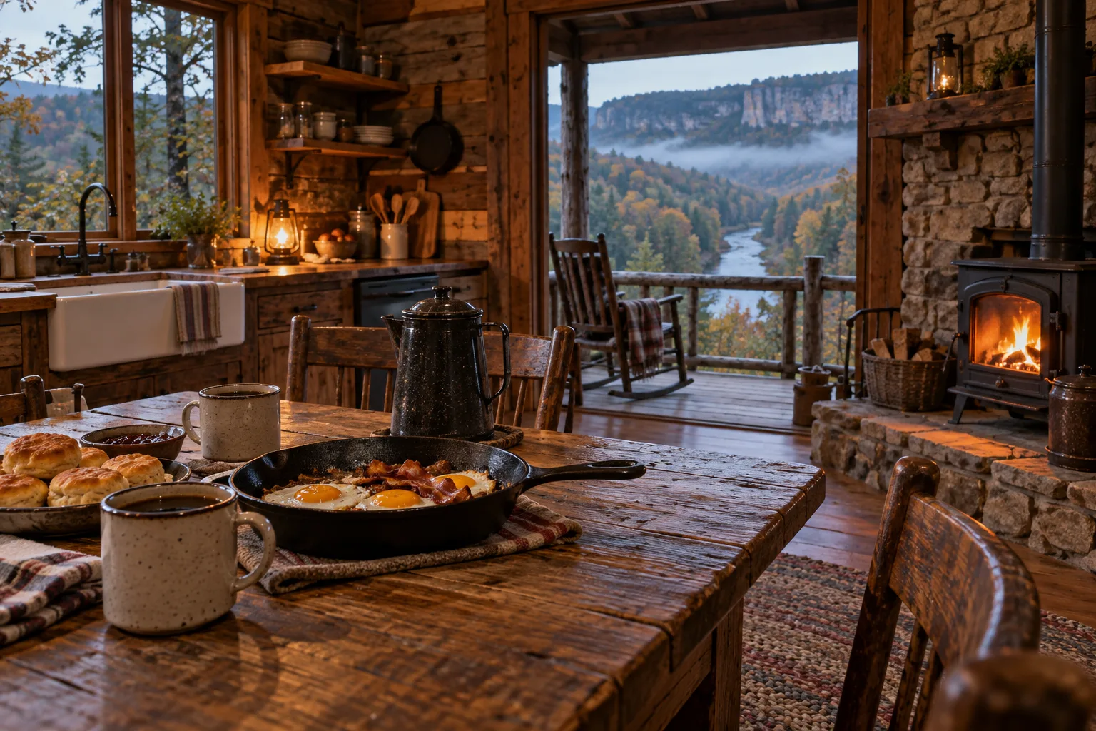 Cedar Hollow interior or porch