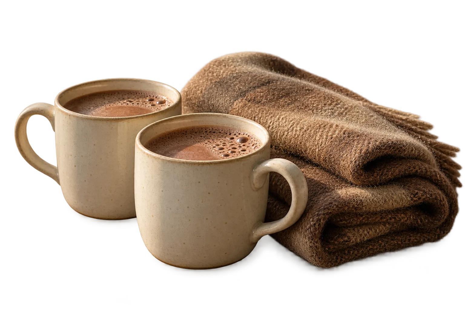 Seasonal drinks on the cabin windowsill