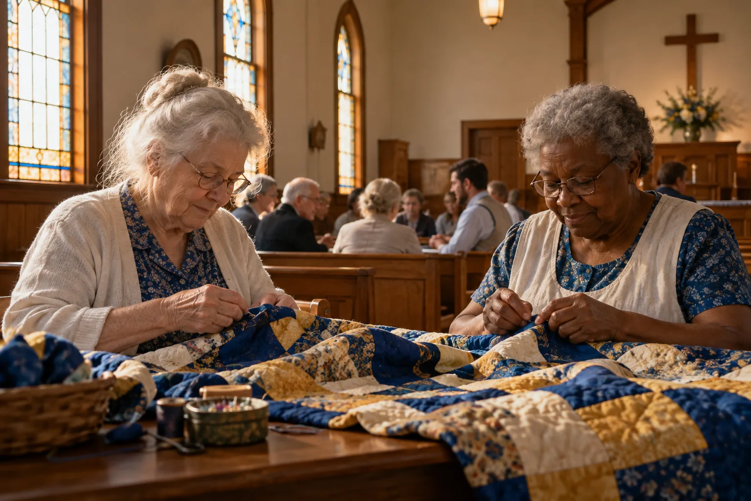 A few stitches and a good long conversation.