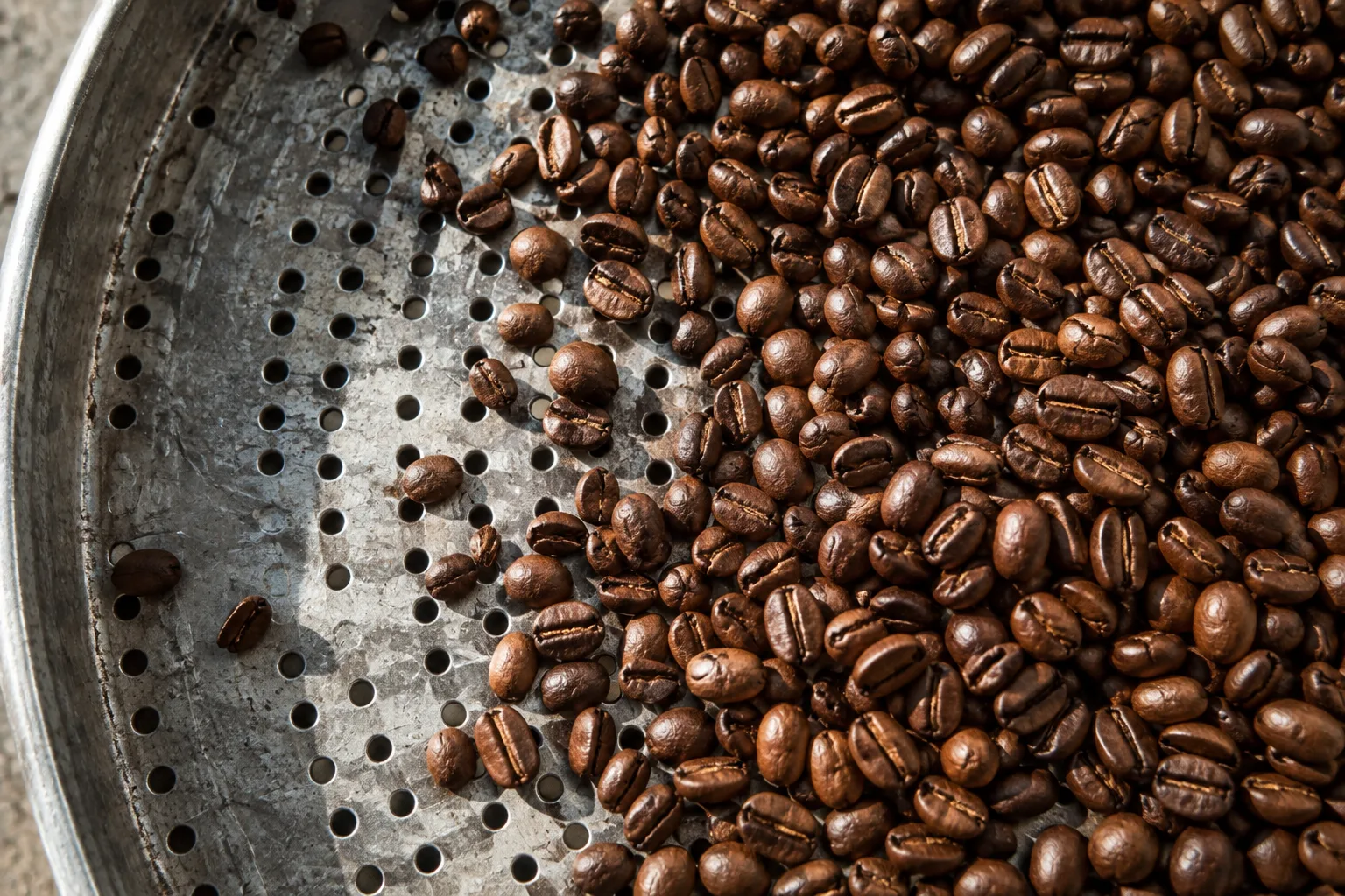 Medium city-roast beans.