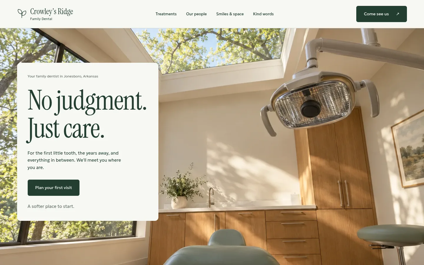 Crowley’s Ridge Family Dental website preview