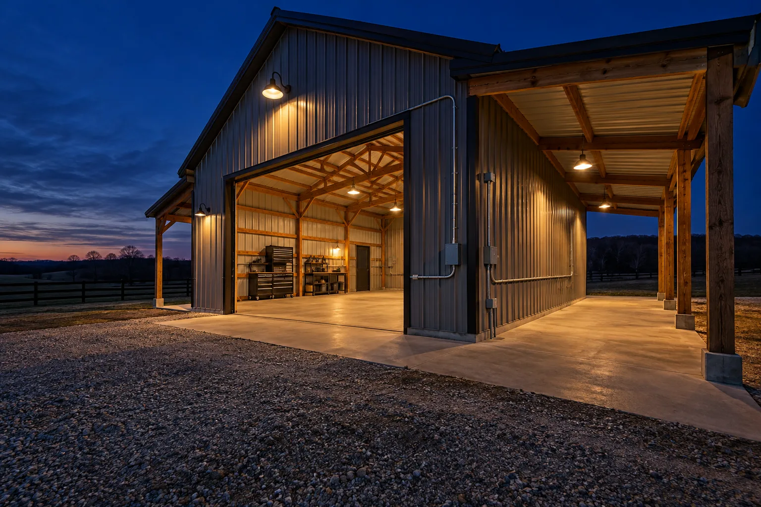 Protected circuits for a working barn