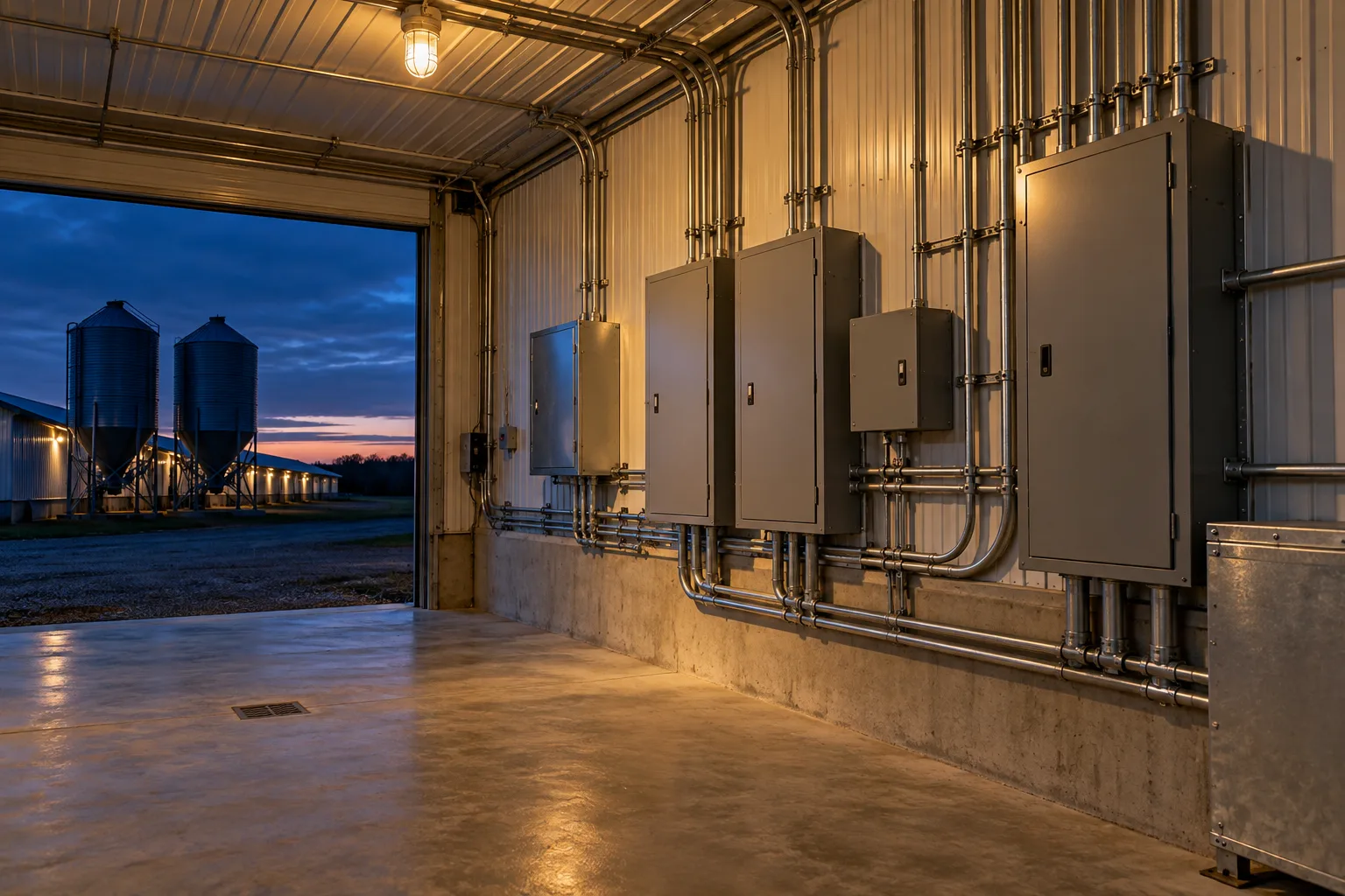 Farm utility-room controls