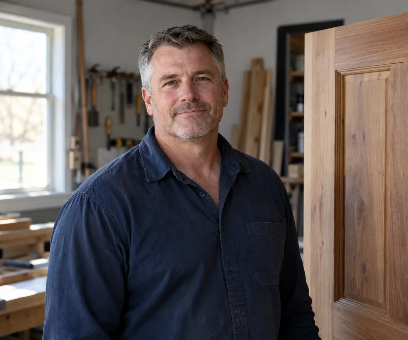 Kevin Pratt at the Benton workshop