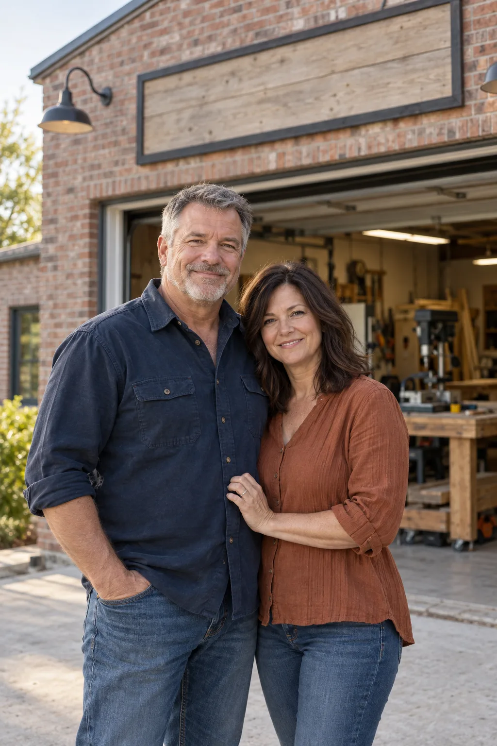 Kevin and Shonda Pratt outside their Benton workshop