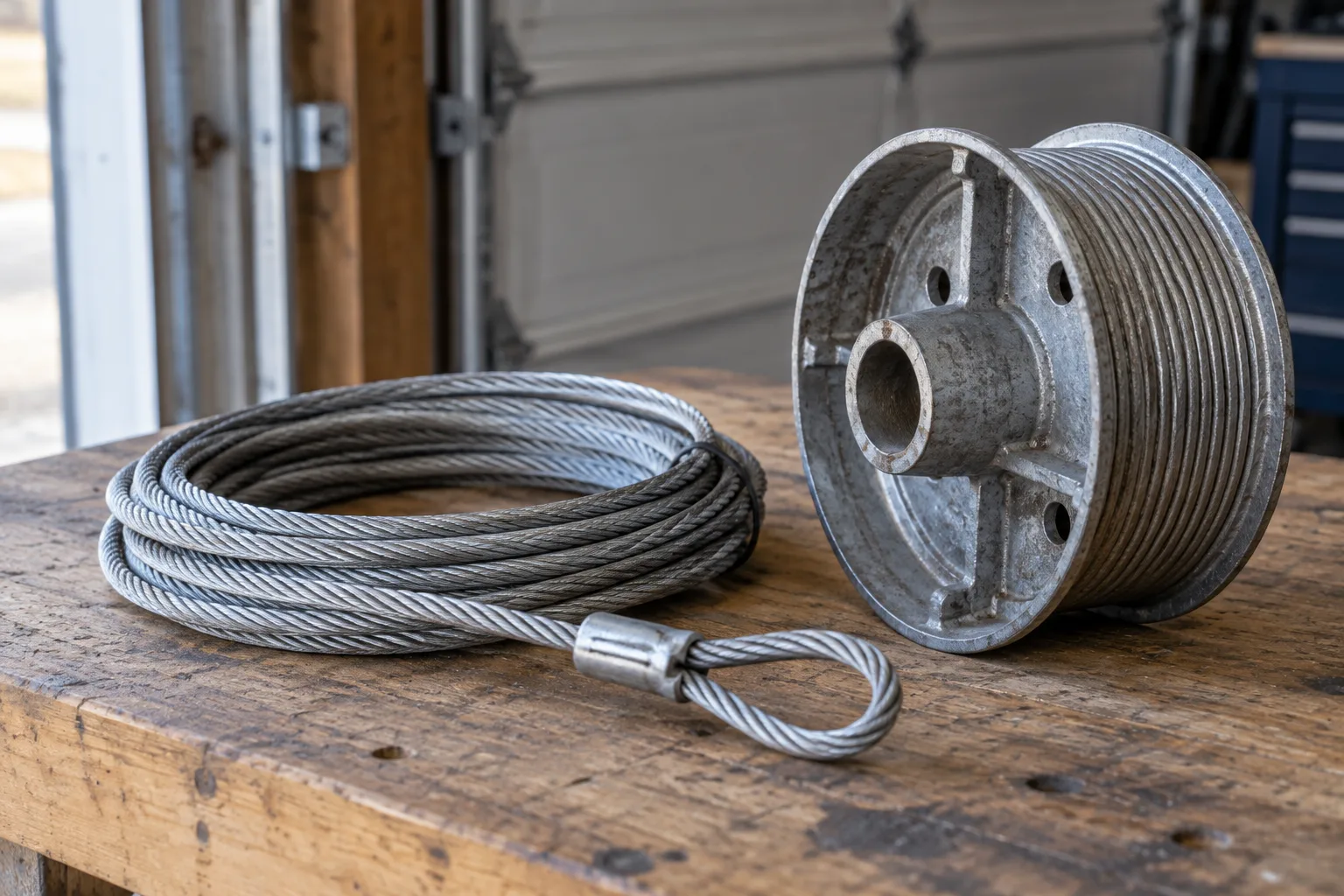 Cables garage door component