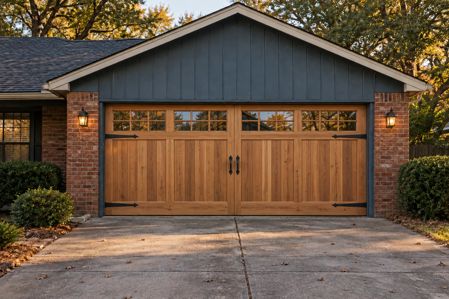 A new garage door