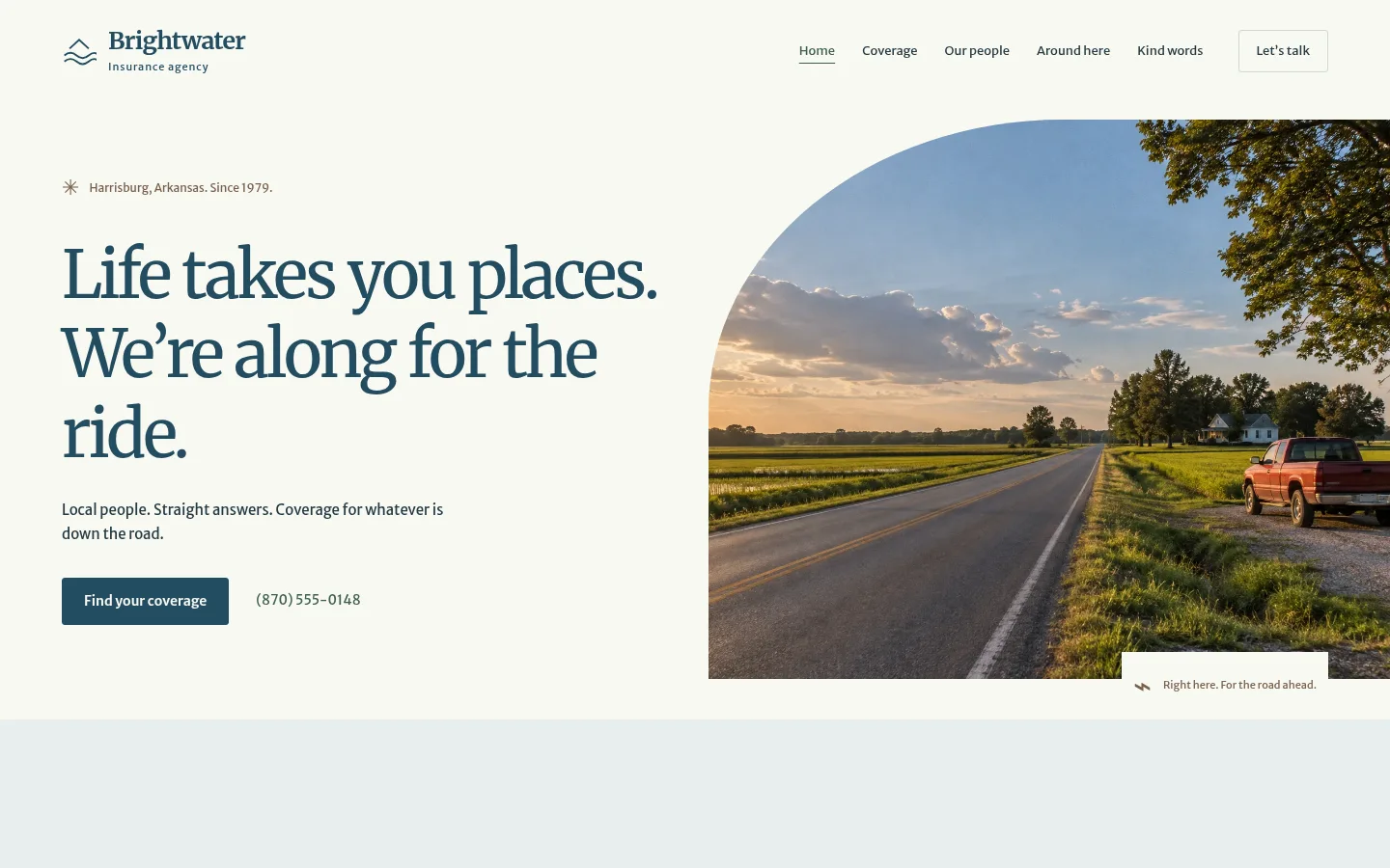 Brightwater Insurance website preview