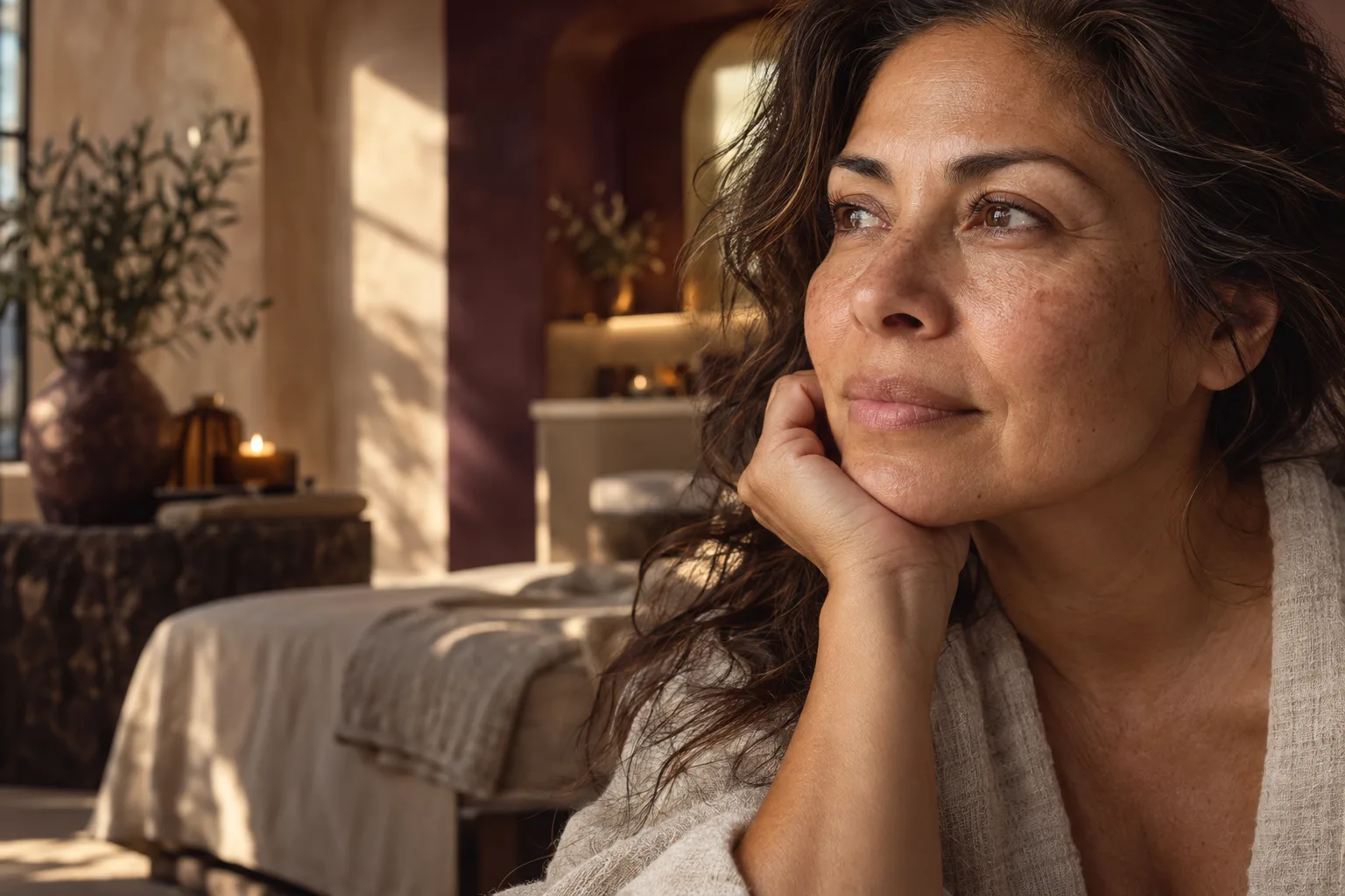 IPL photofacial consultation and skin-care setting