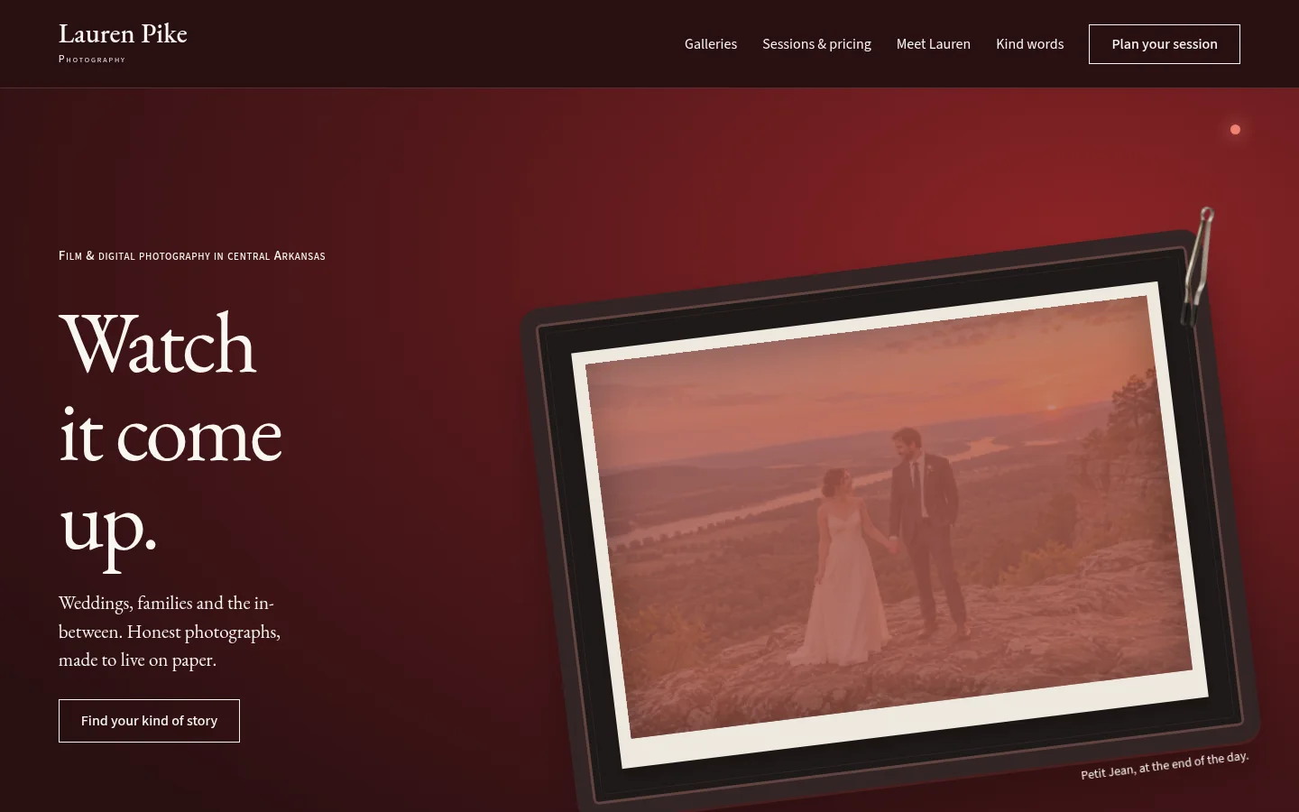 Lauren Pike Photography website preview
