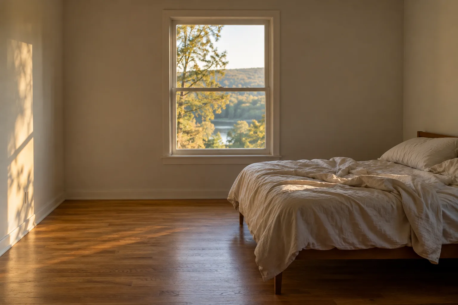 Before staging: Let the room breathe