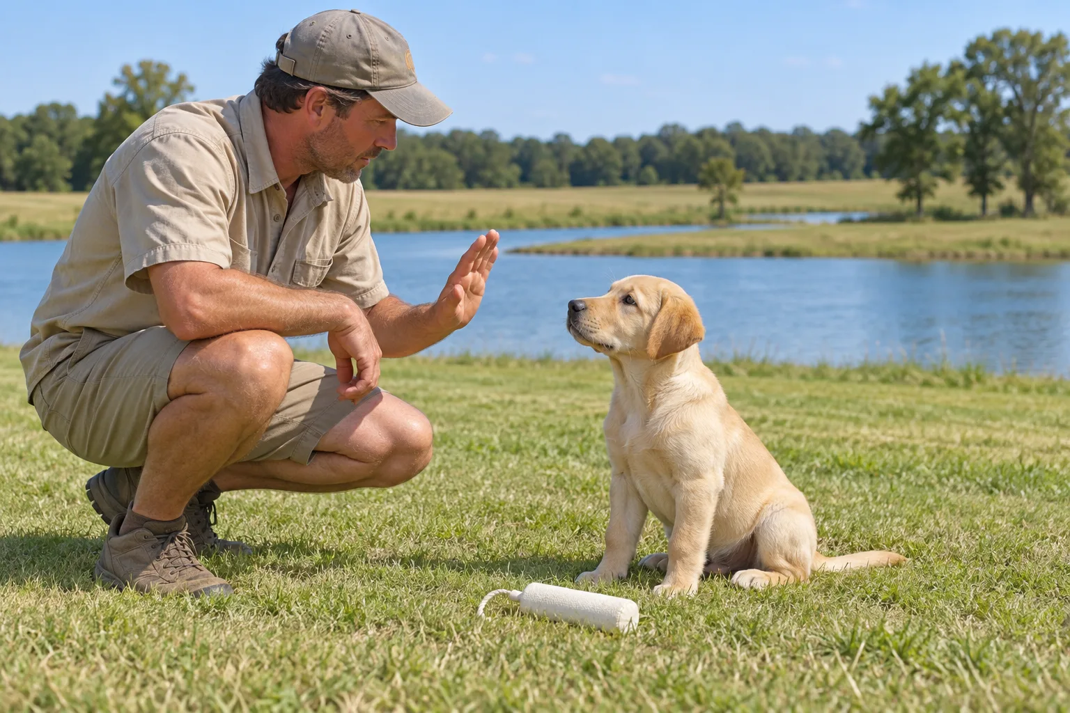 Puppy foundation training at Cottonwood
