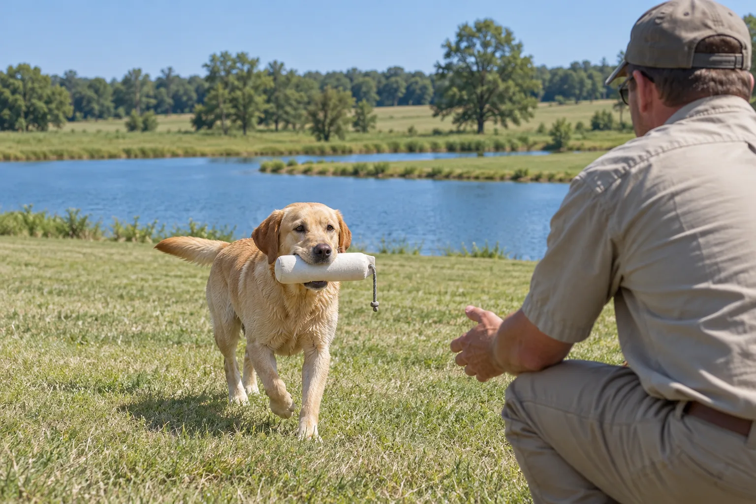 Started gun dog training at Cottonwood