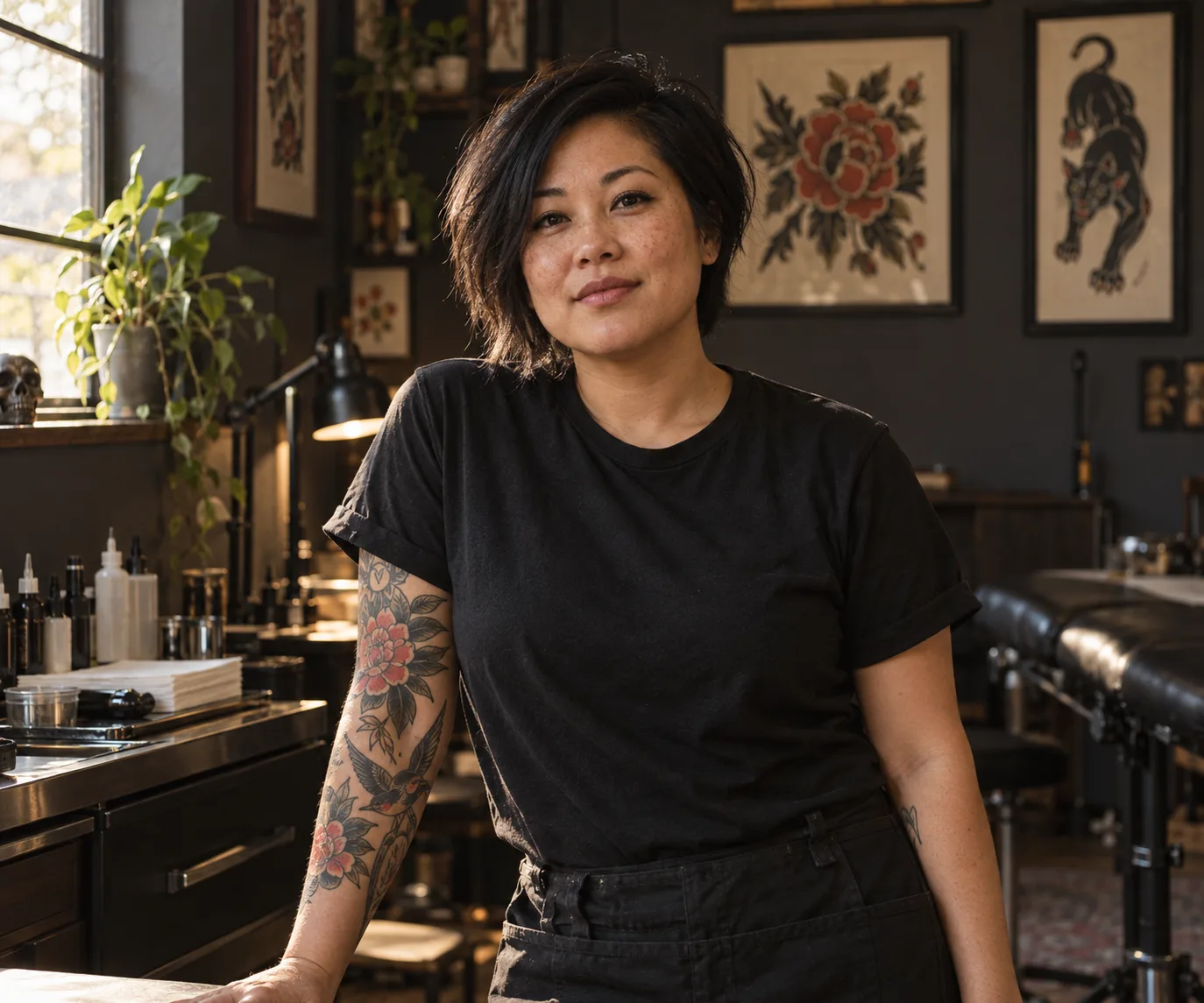 Jo Park, resident tattoo artist