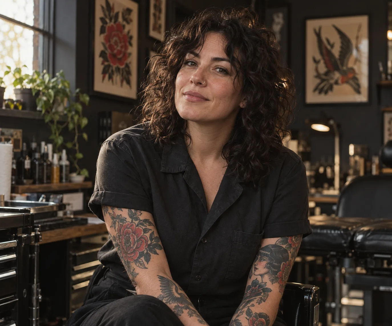 Mara Vega, resident tattoo artist