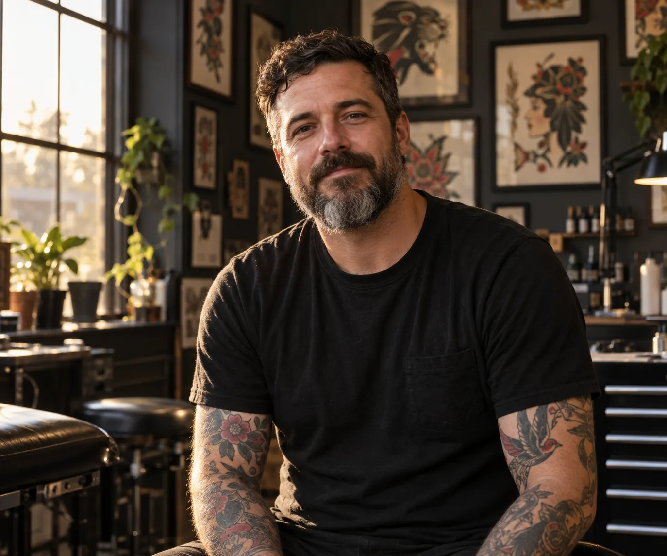 Rhett Calloway, resident tattoo artist