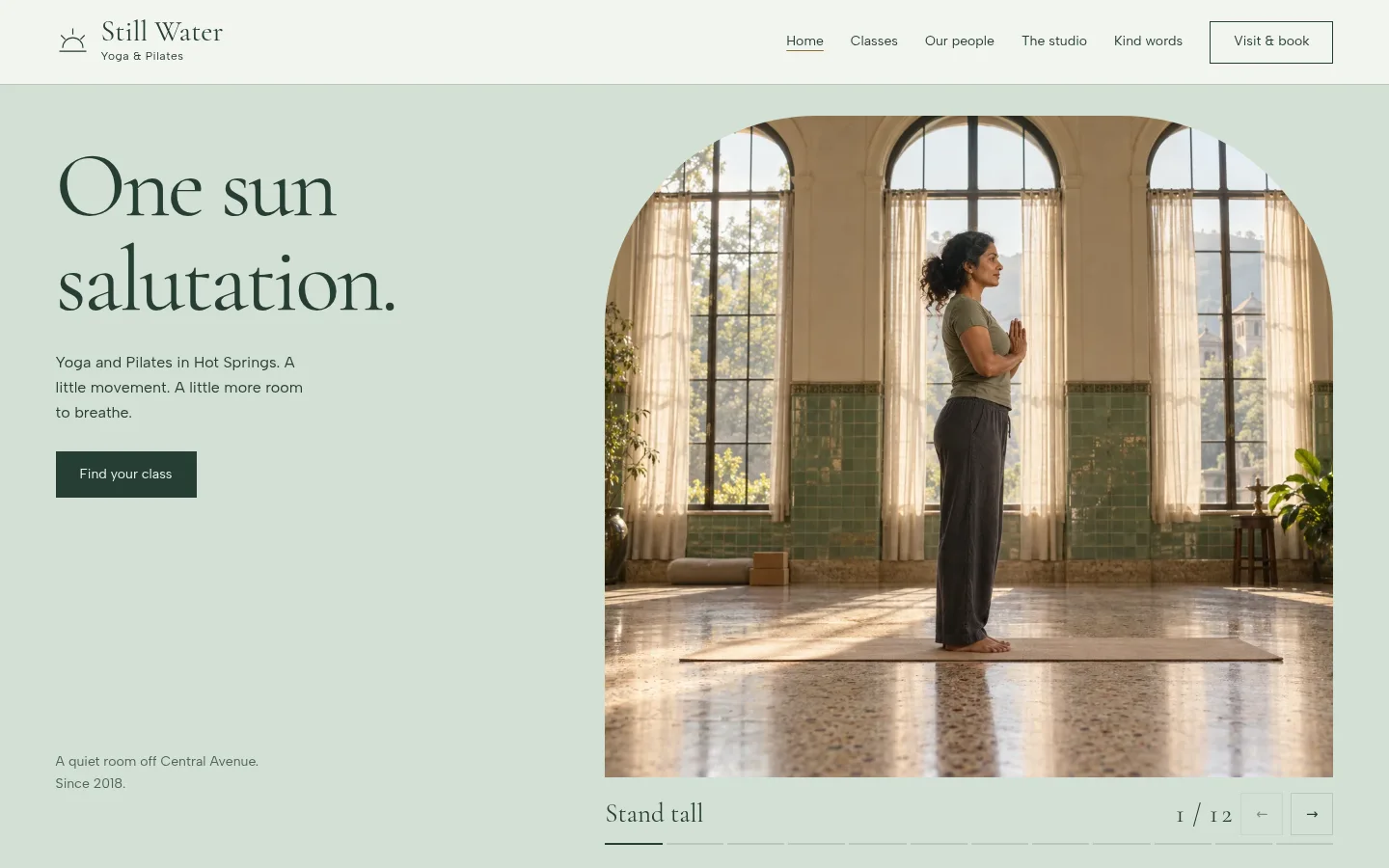 Still Water website preview